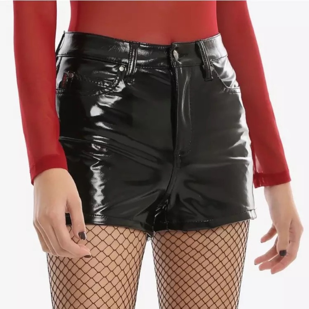 🆕 Tripp NYC High Waisted Vinyl Shorts